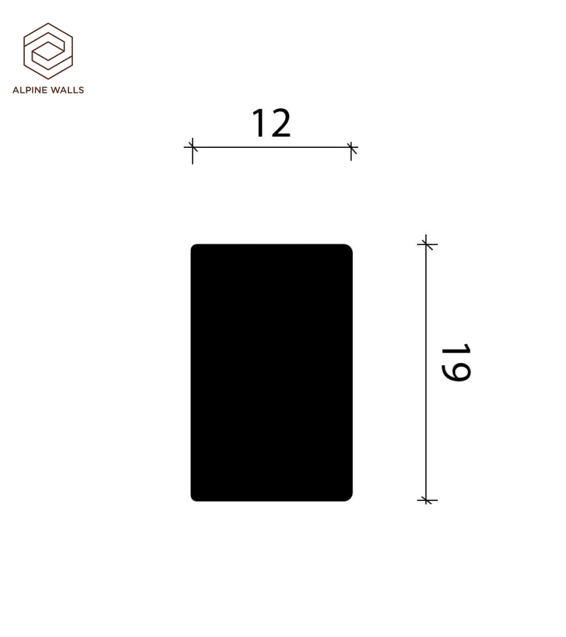 Рейка Alpine Walls LineArt ECO952