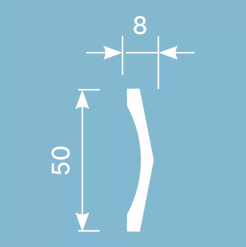 Молдинг для стены Cosca МХ 049, 50х8