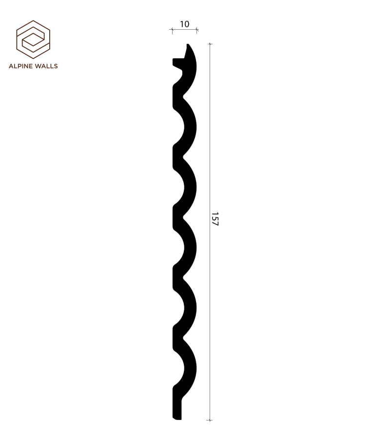 Декоративная панель Alpine Walls LineArt ECO9741W