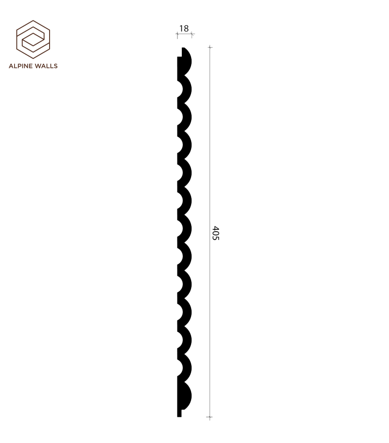 Декоративная панель Alpine Walls LineArt ECO5103